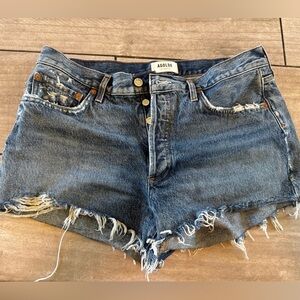 Agolde Parker Distressed Cut Off Jean Shorts Women's 30 Boho